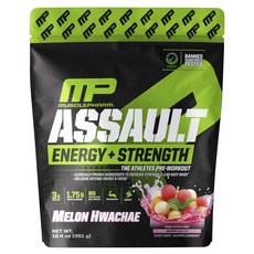 MUSCLEPHARM ASSAULT肌酸能量補充粉 西瓜賓治口味, 1個, 351g