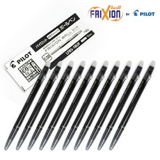 프릭션 볼 슬림 중성펜 0.38mm, 블랙, 10개