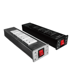 長磐音響 Xangsane升級版電源濾波器排插 全新音響Hifi電源淨化器 插座 防雷AC2.2，提升音質、保護設備，享受純淨音樂體驗, 1個, 黑色