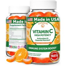 루나카이 하이포텐시 비타민C 300mg 구미 Lunakai High Potency Vitamin C, 60정, 1개
