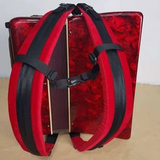 아코디언 스트랩 멜빵 어깨끈 배낭 손풍금 악기보관, 1개, 레드 두껍고 넓은 형태, 기본 모델명/품번