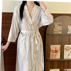 목욕가운 부드러운 롱 샤워 잠옷 가운 LM-0676, 본품