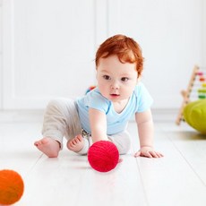 유아 부드러운 촉감놀이 학습 1가베 털실공 3cm 12개