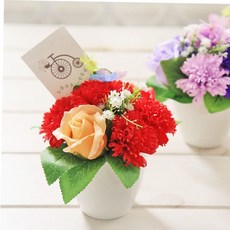 나비 비누꽃 카네이션 화분 레드 어버이날 hj2*1246Mf, 상세페이지 참조