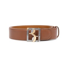 빌리어네어 로고 버클 가죽 벨트