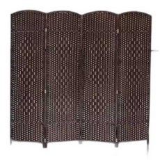 라탄 파티션 가림막 가벽 병풍 침대 원목 칸막이, 100x40 상하 클로즈형