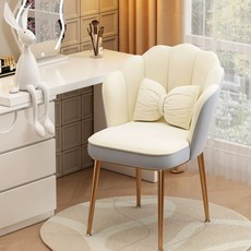 1인용 벨벳 의자 핑크 22 패브릭 골드다리스펀지나비의자핑크 등받이 미용실 쇼파 체어 네일, F. 골든 레그스 그레이 앤 라이스 벨벳 스펀지 스타일