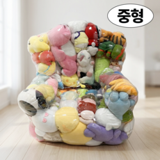 토토룸 투명 인형보관소파 정리함 수납함, 1개, 클리어 M 1개, 클리어 M