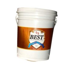 歐樂克修繕家 BEST 水性護木漆 木材保護漆 南方松 5加侖包裝, 1個, NO.10胡桃色/亮光