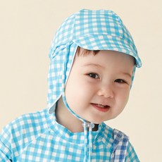 베베샤 아동 물놀이 모자 플랩캡 썬블럭햇