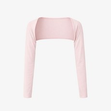 하글링 슬림핏 모달 슈러그 발레 볼레로 발레 커버업 Soft Pink