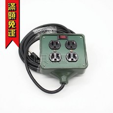 台灣製 電精靈 PSK-304-15型 4孔3插頭動力延長線插座 (符合新安規) 露營延長線, 1個