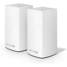 링크시스 벨롭 듀얼 밴드 AC2400 지능형 메시 와이파이 라우터 교체 시스템 | 2개 세트 최대 3000 평방피트 커버리지 월마트 독점, 링크시스 벨롭 듀얼 밴드 AC2400 지능형 메시 와이