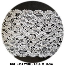 dklace 스판 레이스 5351 레이스 3 color ( 16cm (1yd 5yd 10yd) 기준 ), 화이트(450cm_5yd), 1개