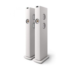 KEF LS60 Wireless 無線落地型喇叭 (八月限定贈 C3 遙控器、線材), 白色（贈 C3 遙控器、線材）