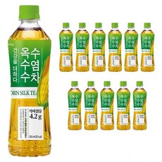 롯데 더하다 옥수수수염차 500ml x 12PET, 12개, 1ml