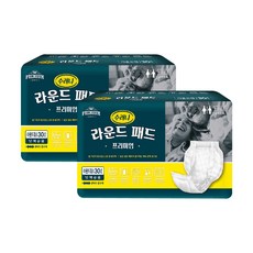 수려니 라운드형 패드 프리미엄 성인용기저귀 30매, FREE(onesize), 30매입, 2세트