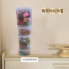 手辦收納盒透明盲盒展示盒泡泡公仔瑪特娃娃玩偶防塵展示架盒子女, 1個, 奶油白1個裝【不送不倒膠】