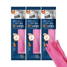 명진 걸이형 고무장갑, 특대(XL), 3개