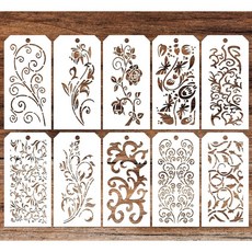 斑馬麥麥 IST-7041-7050套裝型染板︱型染繪畫模板︱拼貼型板 拓染拓印版