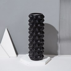 瑜珈滾筒 肌肉放鬆按摩滾輪, 浮點款【黑色】,基本款【33cm】, 1個