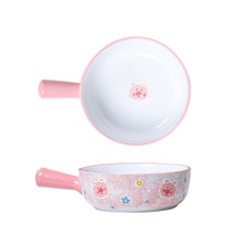BLOWFISH FUGU손잡이그릇 예쁜 손잡이 면 그릇 4p/1p 손잡이국그릇 입체 부조 큐티 애니멀 손잡이그릇우동, A, 1개