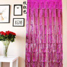 派對服裝網雷射派對鋁箔簾 5入組, 紫色