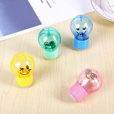 전구모양 연필깎이 펜슬깍이 펜슬깎이 신학기용품 미니연필깎이, 1개, 기본