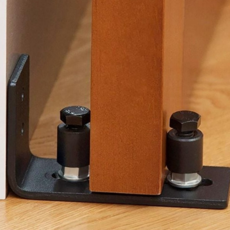 슬라이딩 도어 가이드 벽걸이 하부 문롤러 도어 바닥 가이드 지지대 하드웨어 안전, 한쌍 aGD08478