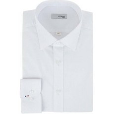 [백화점 정품] 에스티듀퐁 화이트 뱀브원단 솔리드 NO포켓 일반핏셔츠 SE6SM11LS104SWH