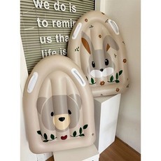 (AEYUL) 동물 캐릭터 파도타기 서핑 어린이튜브, 1개, 곰