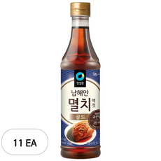 청정원 남해안 멸치액젓 골드, 1kg, 11개