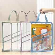 기타 PVC 북 파우치 학원 A4파일 보조가방 여행용 캐리어정리백