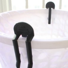 - 쓰레기 봉투 고정핀 고정클립 밀림방지 2개입 -