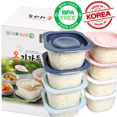 온기가득 전자레인지 용기 찜기 냉동밥 보관용기, 8개, 혼합4종 8개, 혼합4종