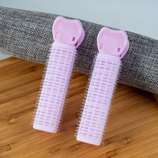 高顱頂蓬鬆夾頭髮蓬鬆神器髮夾劉海夾自粘捲髮器, PVC盒裝, 新色系淺紫【2個裝】