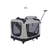 寵物拉桿推車 儲物袋設計, 1個, 灰色XS號【50*35*35CM】, 灰色