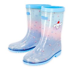 시나모롤 블루 글리터 트로피칼 어린이 아동 PVC 장화 ers*3142ry