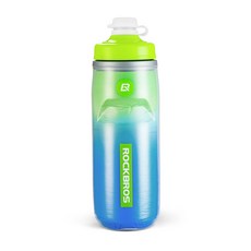 락브로스 자전거 보냉 물통 620ml, 1개, 그린