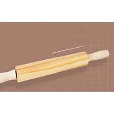 한생 고급형 원목 회전 반죽밀대 점토밀대