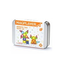 磁力片旅行套裝 26片 STEM教育積木 兒童益智玩具, 26pcs, 1個