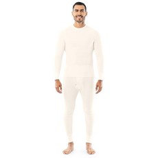 112722 Indera 남성용 전통 와플 보온 속옷 롱 존스 크루 탑 및 바지 세트 천연