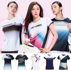 요넥스 여성 반팔 티셔츠 배드민턴 게임웨어 경기복 233TS020F