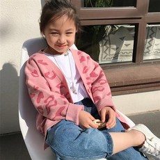 Arbea 女童開襟毛衣 針織外套