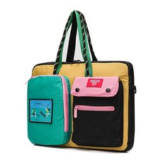 피카우스 귀여운 노트북파우치 그램 삼성 노트북가방 대용량 맥북파우치, 유니크블랙, 1개