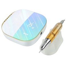 束野美甲打磨機，便攜式電動筆磨甲器，指甲修磨美甲店專用，快速卸甲, 1個, 藍色(充電款)