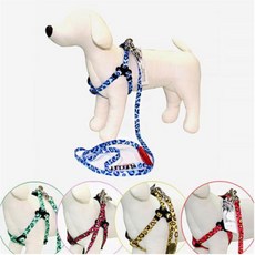 셀렉토리 레오파드 가슴줄 셋트 10mm 애견훈련용품세트