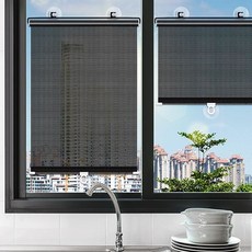 오동나무블라인드 암막블라인드 소형블라인드 유리부착블라인드 침실 주방부착식블라인드 소형 거실 20팩 sho+715Pu
