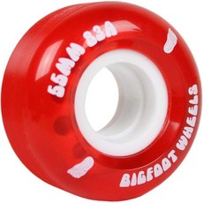 빅풋 스케이트보드 휠 53mm 83A 소프트 크루저 필머 2184241, Red