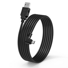 웨이샨 USB C 대시캠 전원 코드 후방 미러 카메라용 USB-90도 USB-C 충전 케이블 11.5피트 길이의 충전기 와이어